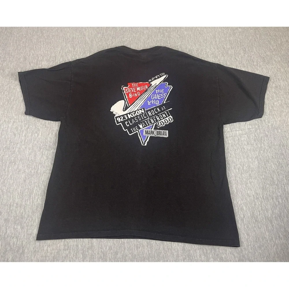 VTG 2000 Y2K KGON Rock Waterfront STEVE MILLER BAND GUESS WHO Shirt Portland XL - Picture 3 of 7